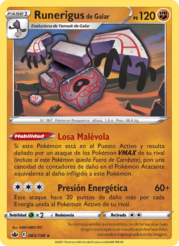 Runerigus de Galar · Reinado Escalofriante 83/198