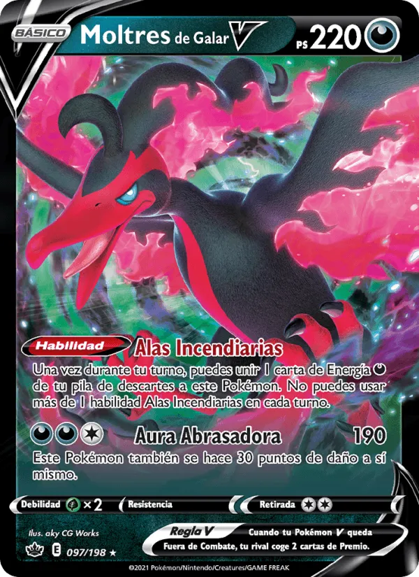 Moltres de Galar V · Reinado Escalofriante 97/198