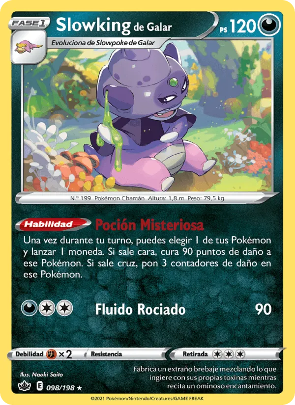 Slowking de Galar · Reinado Escalofriante 98/198