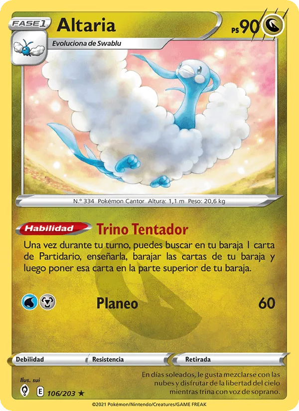Altaria · Cielos Evolutivos 106/203