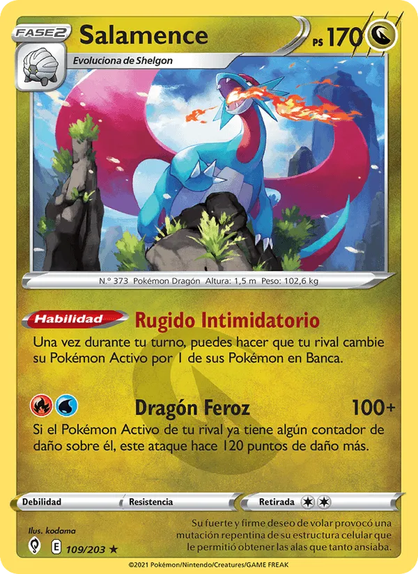 Salamence · Cielos Evolutivos 109/203