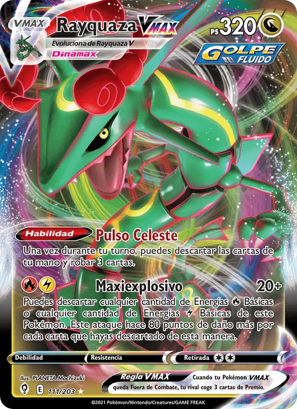 Rayquaza VMAX · Cielos Evolutivos 111/203
