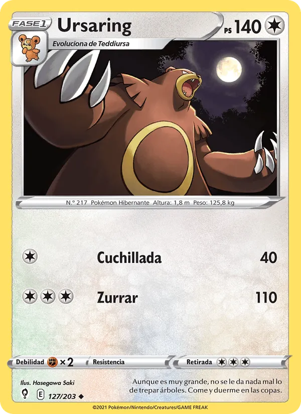 Ursaring · Cielos Evolutivos 127/203