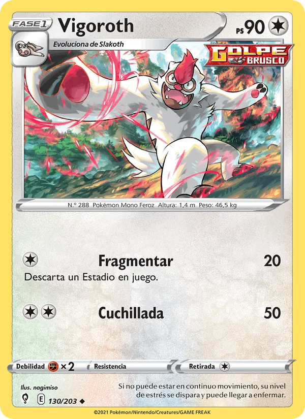 Vigoroth · Cielos Evolutivos 130/203