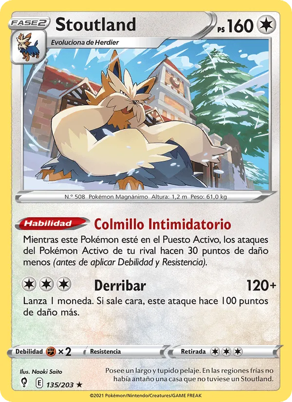 Stoutland · Cielos Evolutivos 135/203