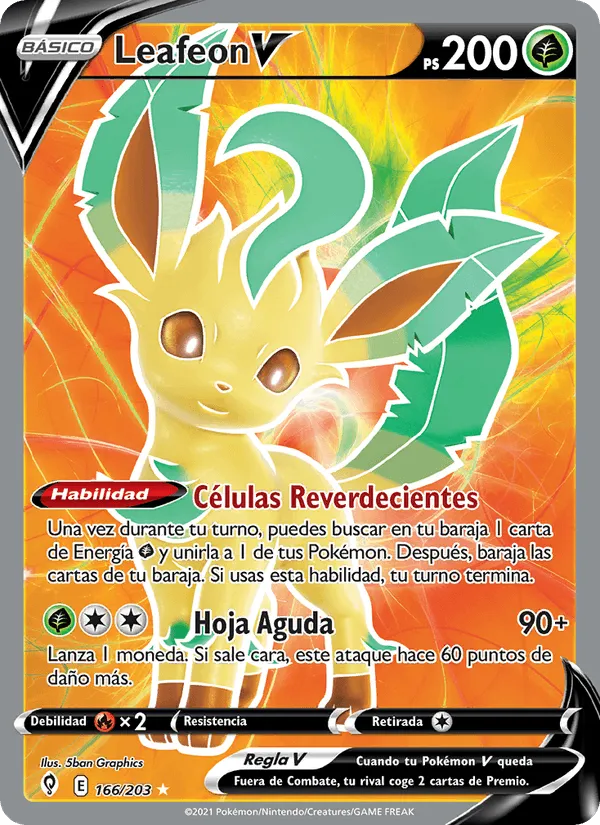 Leafeon V · Cielos Evolutivos 166/203