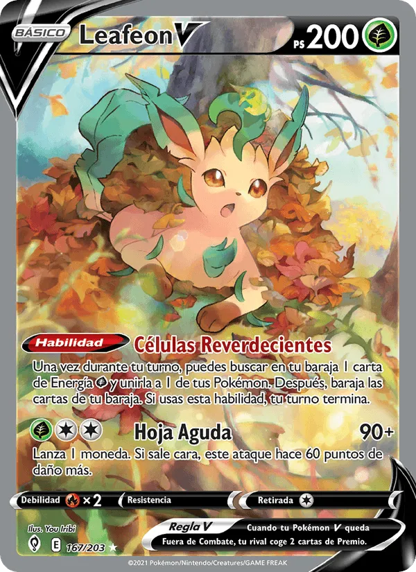Leafeon V · Cielos Evolutivos 167/203