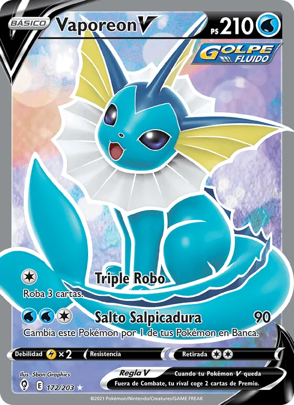 Vaporeon V · Cielos Evolutivos 172/203