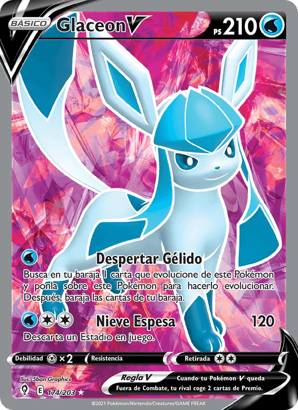 Glaceon V · Cielos Evolutivos 174/203