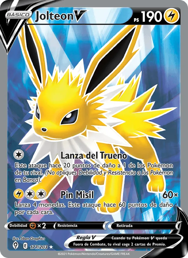 Jolteon V · Cielos Evolutivos 177/203
