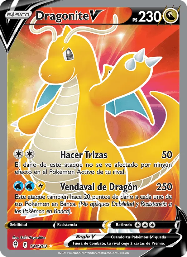 Dragonite V · Cielos Evolutivos 191/203