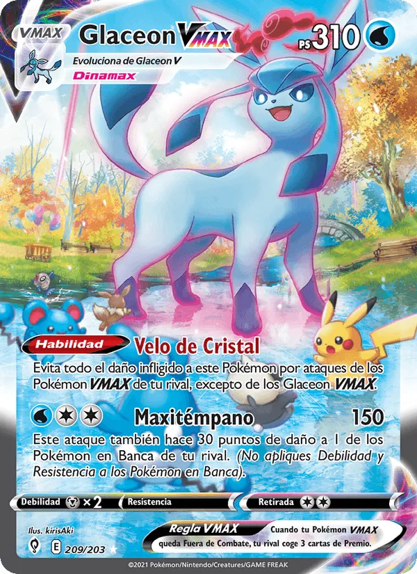 Glaceon VMAX · Cielos Evolutivos 209/203