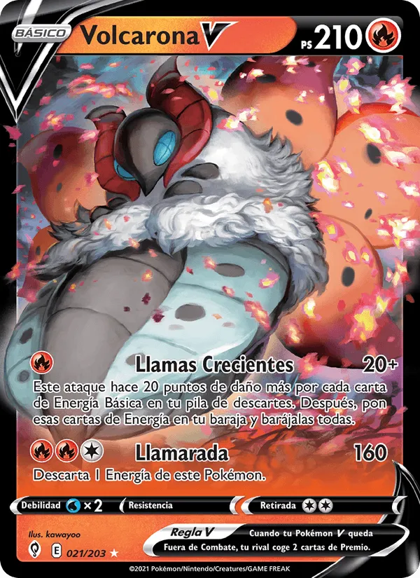 Volcarona V · Cielos Evolutivos 21/203
