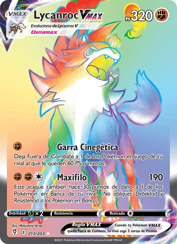 Lycanroc VMAX · Cielos Evolutivos 213/203