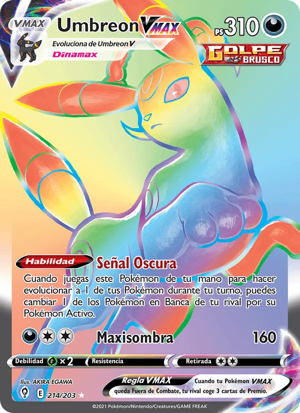 Umbreon VMAX · Cielos Evolutivos 214/203