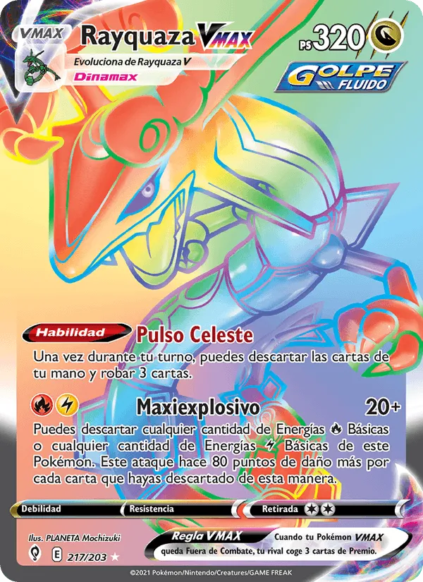 Rayquaza VMAX · Cielos Evolutivos 217/203