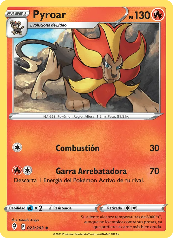 Pyroar · Cielos Evolutivos 23/203