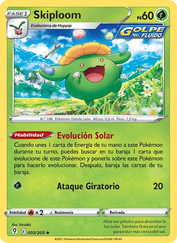Skiploom · Cielos Evolutivos 3/203