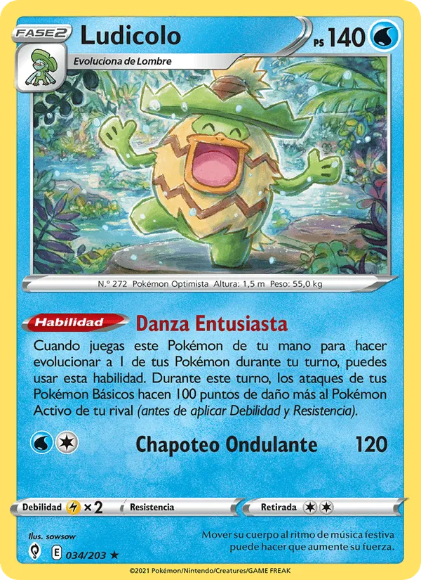 Ludicolo · Cielos Evolutivos 34/203