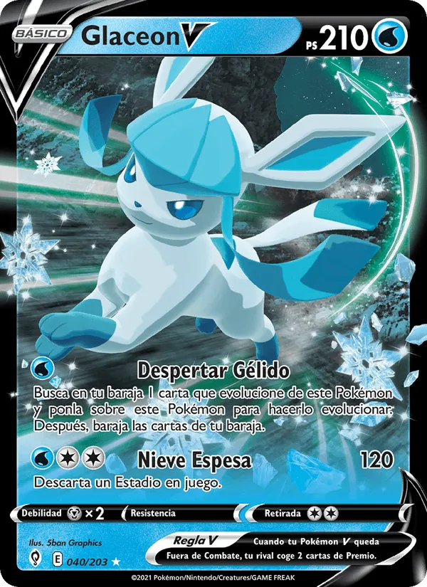 Glaceon V · Cielos Evolutivos 40/203