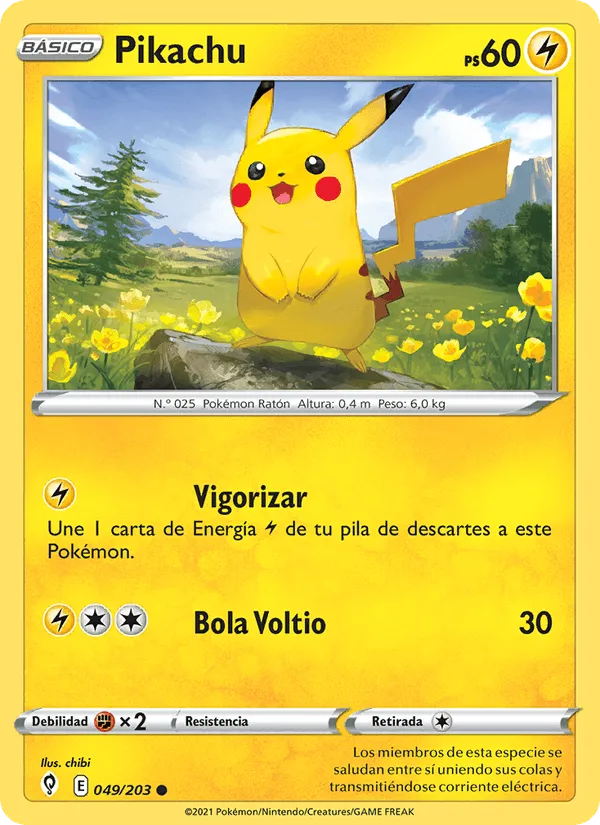 Pikachu · Cielos Evolutivos 49/203