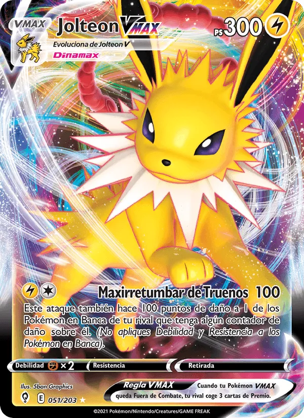 Jolteon VMAX · Cielos Evolutivos 51/203