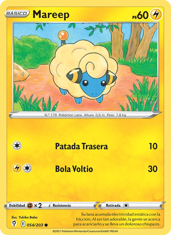 Mareep · Cielos Evolutivos 54/203