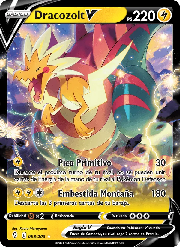 Dracozolt V · Cielos Evolutivos 58/203