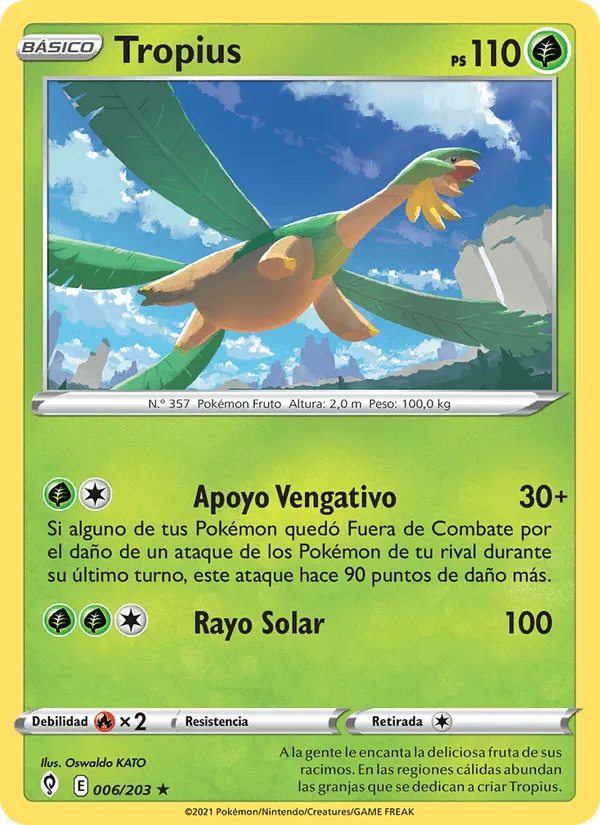 Tropius · Cielos Evolutivos 6/203