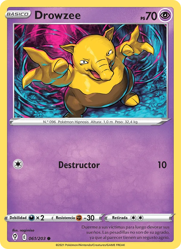Drowzee · Cielos Evolutivos 61/203
