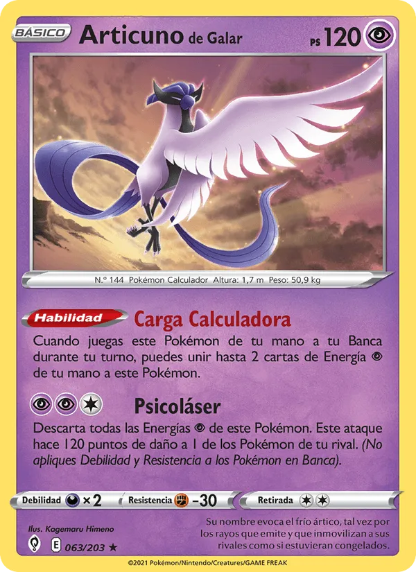 Articuno de Galar · Cielos Evolutivos 63/203
