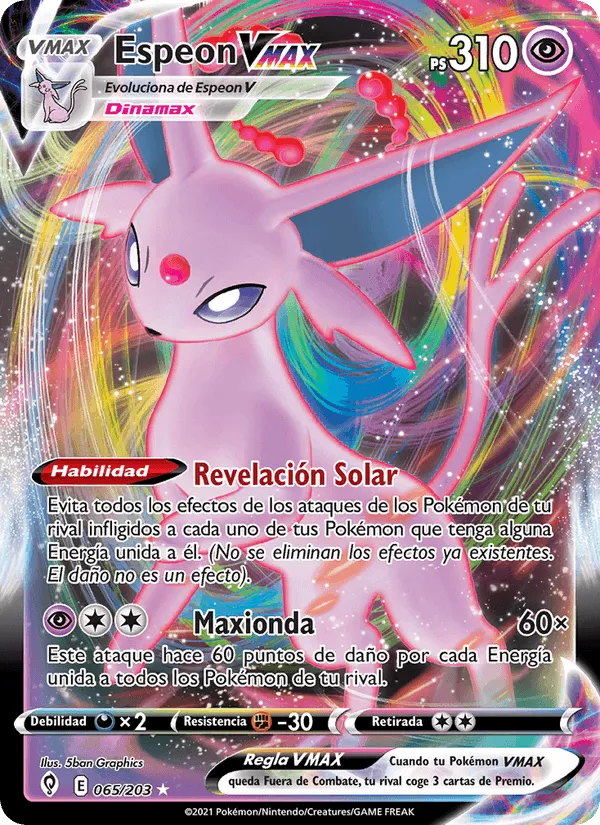 Espeon VMAX · Cielos Evolutivos 65/203