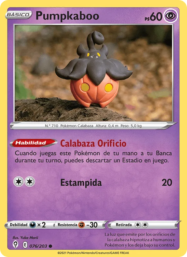 Pumpkaboo · Cielos Evolutivos 76/203