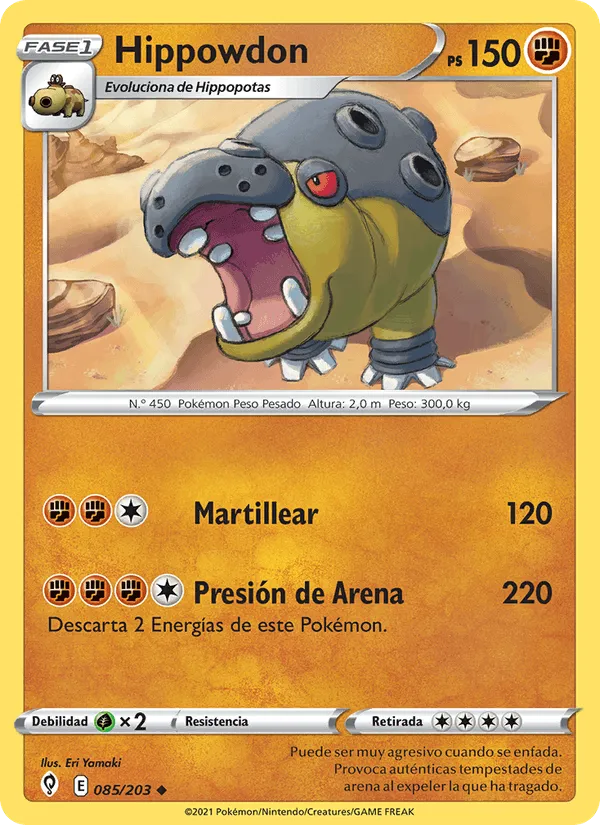 Hippowdon · Cielos Evolutivos 85/203