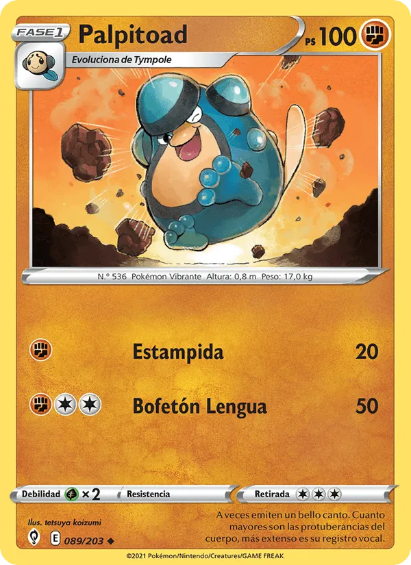 Palpitoad · Cielos Evolutivos 89/203