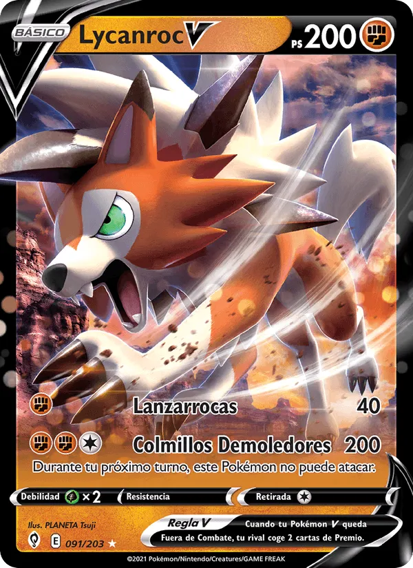 Lycanroc V · Cielos Evolutivos 91/203