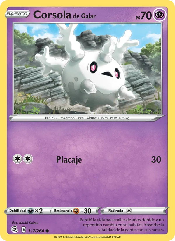 Corsola de Galar · Golpe Fusión 117/264