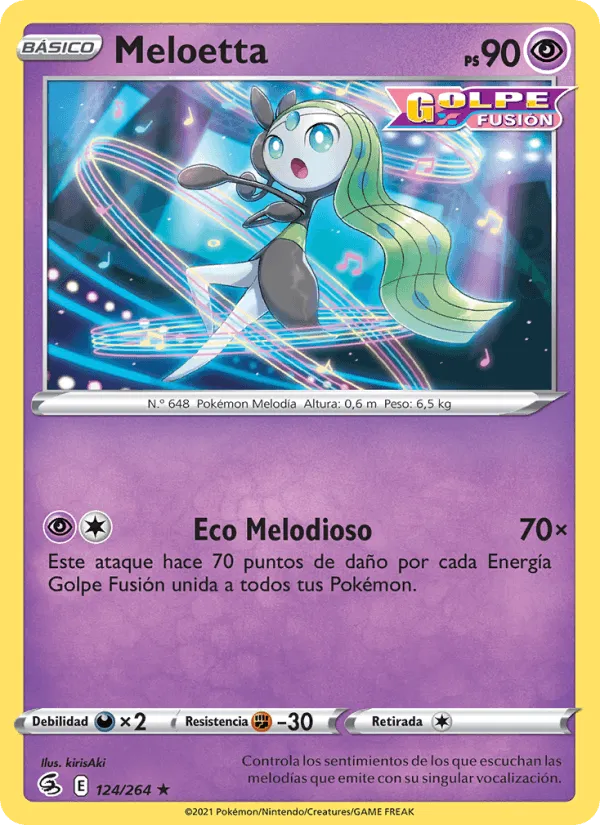 Meloetta · Golpe Fusión 124/264