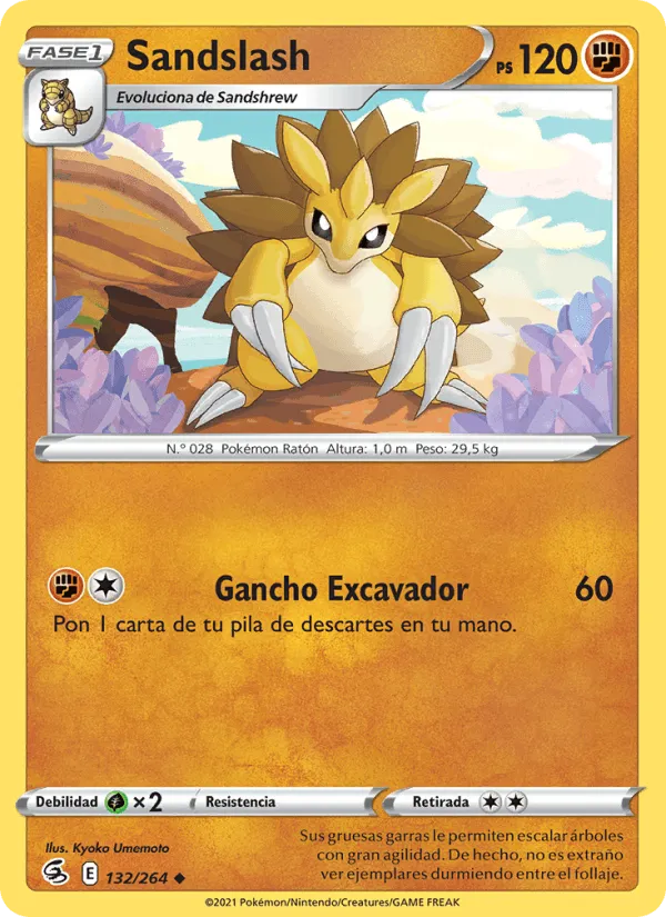 Sandslash · Golpe Fusión 132/264