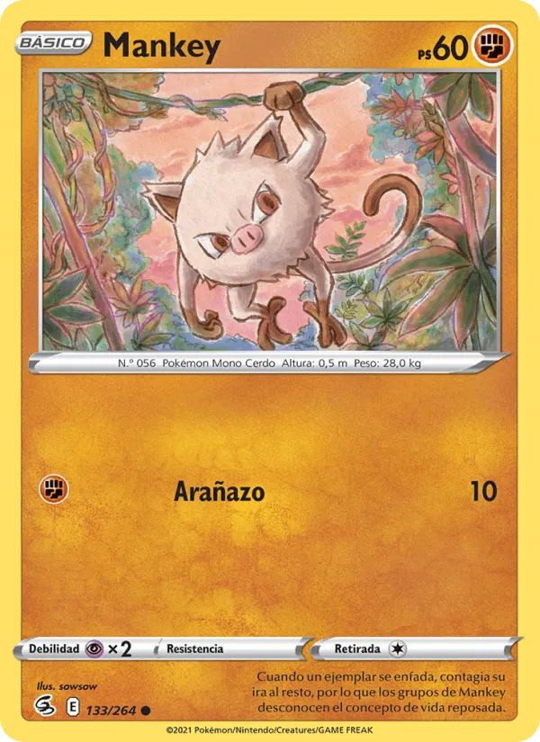 Mankey · Golpe Fusión 133/264