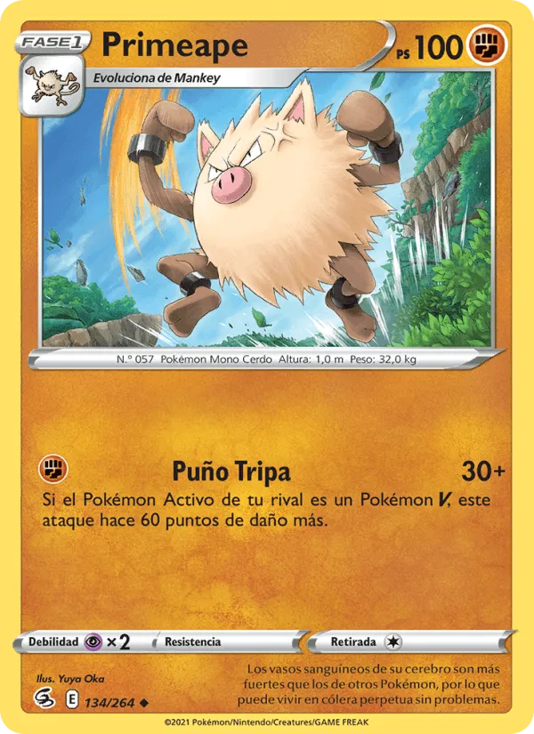Primeape · Golpe Fusión 134/264