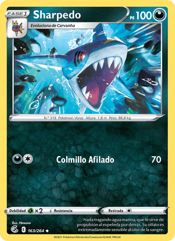 Sharpedo · Golpe Fusión 163/264