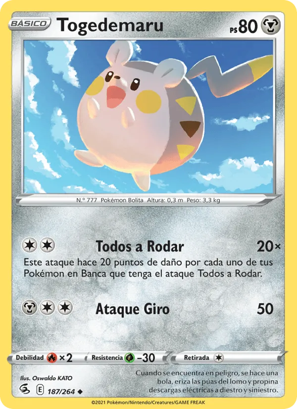 Togedemaru · Golpe Fusión 187/264