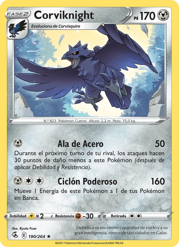 Corviknight · Golpe Fusión 190/264