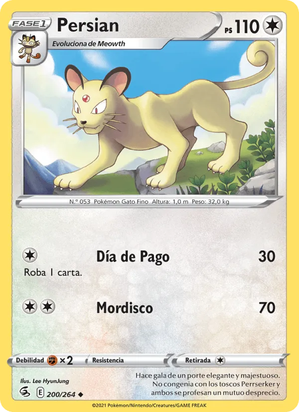 Persian · Golpe Fusión 200/264