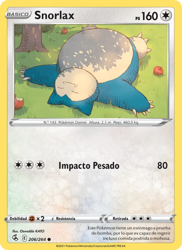 Snorlax · Golpe Fusión 206/264