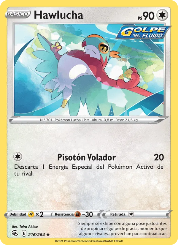 Hawlucha · Golpe Fusión 216/264