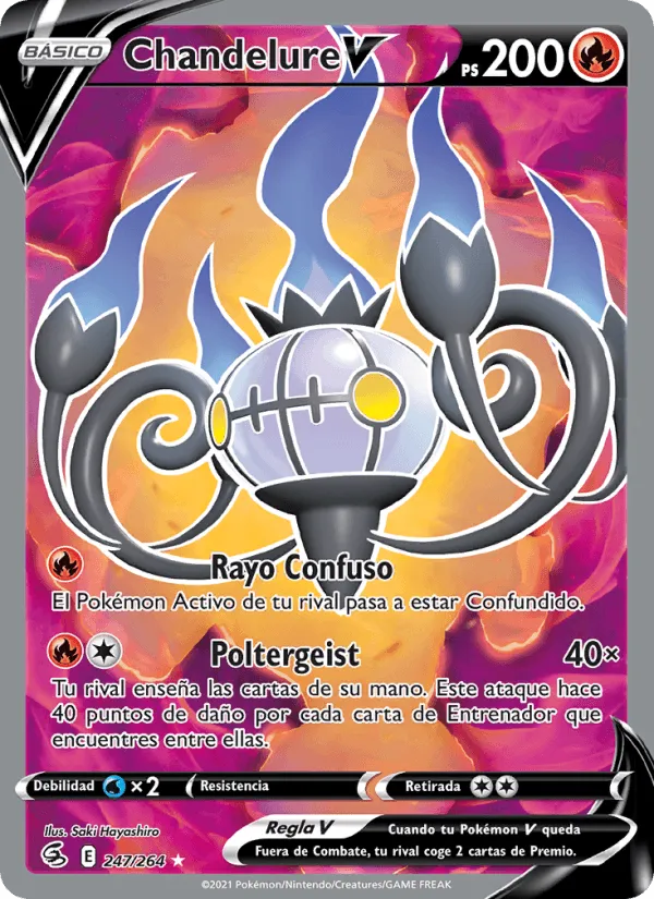 Chandelure V · Golpe Fusión 247/264