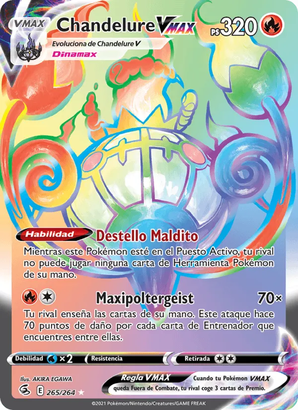 Chandelure VMAX · Golpe Fusión 265/264
