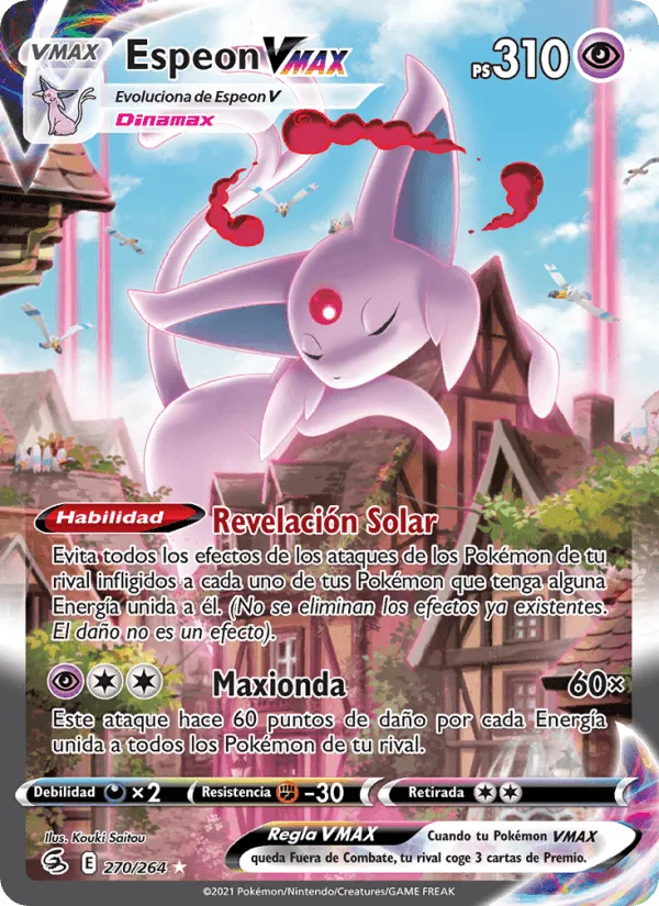 Espeon VMAX · Golpe Fusión 270/264